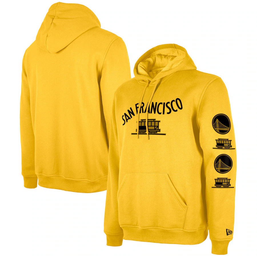Men's Golden State Warriors Yellow 2023/24 City Edition Pullover Hoodie